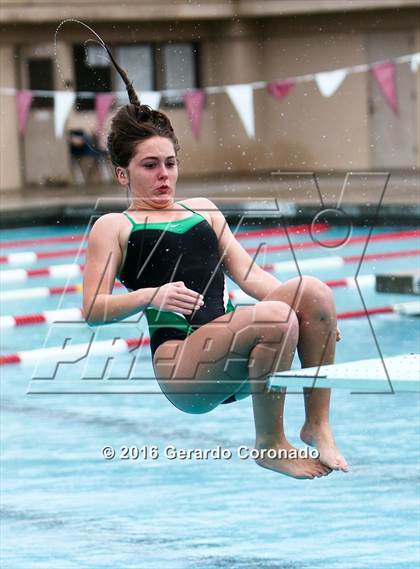 Thumbnail 1 in CIF SJS Girls Diving Finals photogallery.
