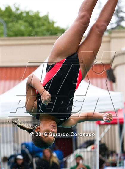 Thumbnail 1 in CIF SJS Girls Diving Finals photogallery.