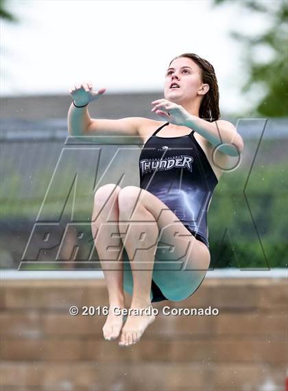 Thumbnail 3 in CIF SJS Girls Diving Finals photogallery.