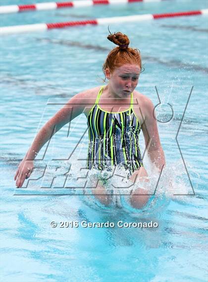 Thumbnail 1 in CIF SJS Girls Diving Finals photogallery.