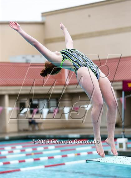 Thumbnail 3 in CIF SJS Girls Diving Finals photogallery.