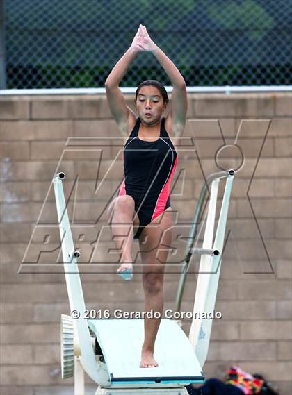 Thumbnail 3 in CIF SJS Girls Diving Finals photogallery.