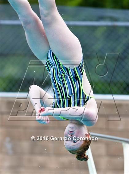 Thumbnail 2 in CIF SJS Girls Diving Finals photogallery.