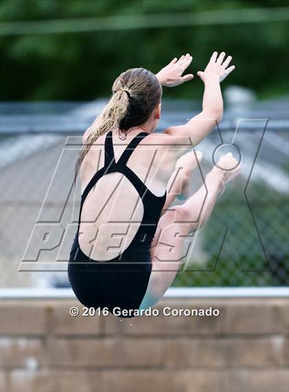 Thumbnail 1 in CIF SJS Girls Diving Finals photogallery.