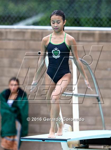 Thumbnail 2 in CIF SJS Girls Diving Finals photogallery.