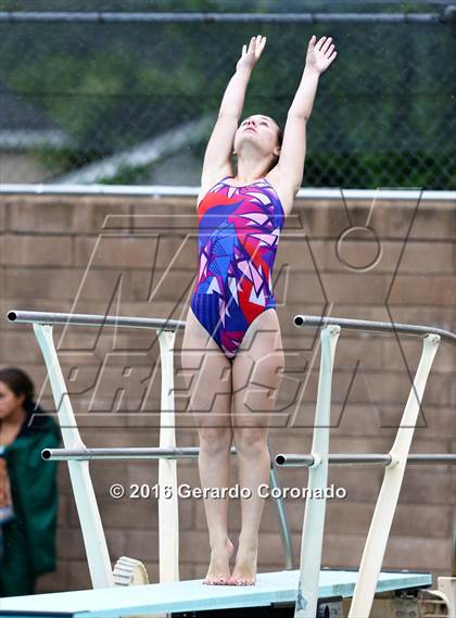 Thumbnail 2 in CIF SJS Girls Diving Finals photogallery.