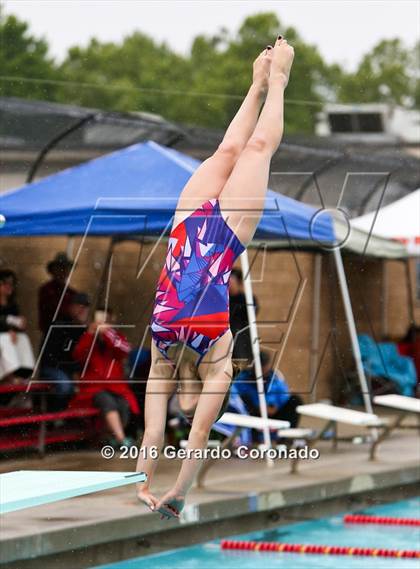 Thumbnail 3 in CIF SJS Girls Diving Finals photogallery.