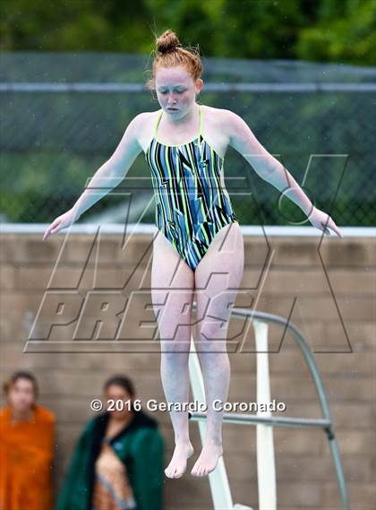 Thumbnail 3 in CIF SJS Girls Diving Finals photogallery.