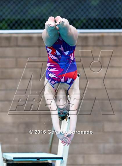 Thumbnail 3 in CIF SJS Girls Diving Finals photogallery.