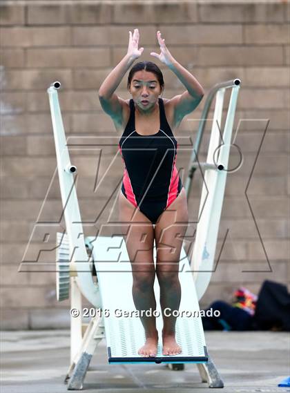 Thumbnail 1 in CIF SJS Girls Diving Finals photogallery.