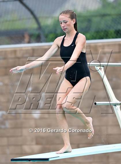 Thumbnail 3 in CIF SJS Girls Diving Finals photogallery.