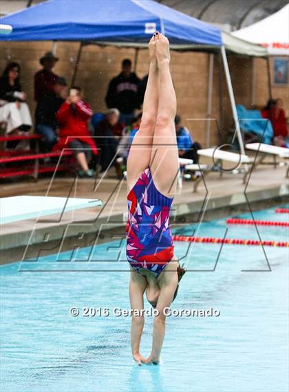 Thumbnail 1 in CIF SJS Girls Diving Finals photogallery.