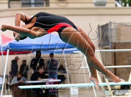 Thumbnail 1 in CIF SJS Girls Diving Finals photogallery.