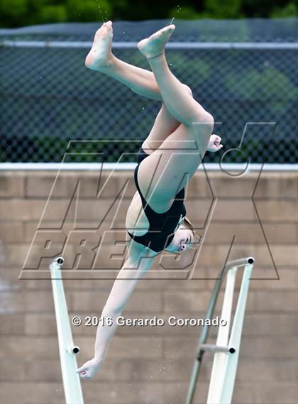 Thumbnail 1 in CIF SJS Girls Diving Finals photogallery.