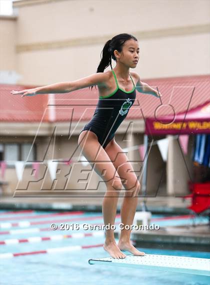 Thumbnail 2 in CIF SJS Girls Diving Finals photogallery.