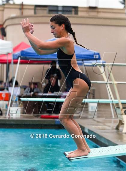 Thumbnail 3 in CIF SJS Girls Diving Finals photogallery.
