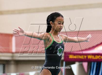 Thumbnail 1 in CIF SJS Girls Diving Finals photogallery.