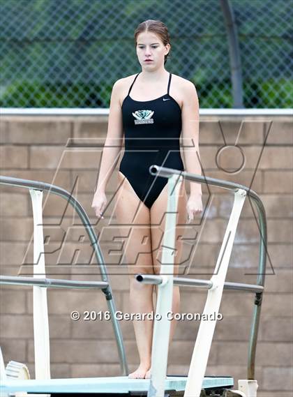 Thumbnail 3 in JV: CIF SJS Girls Diving Finals photogallery.