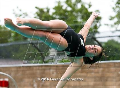 Thumbnail 1 in JV: CIF SJS Girls Diving Finals photogallery.