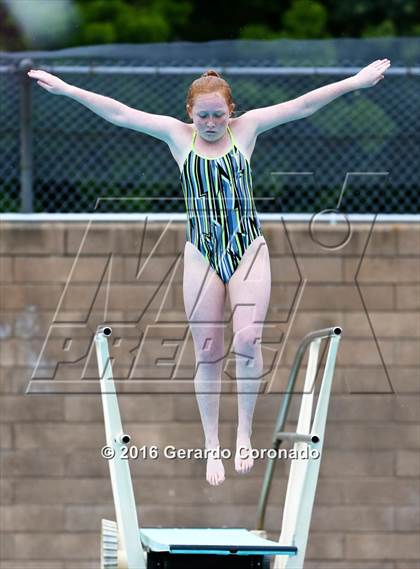 Thumbnail 2 in CIF SJS Girls Diving Finals photogallery.