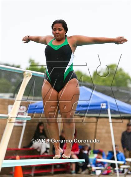 Thumbnail 1 in CIF SJS Girls Diving Finals photogallery.