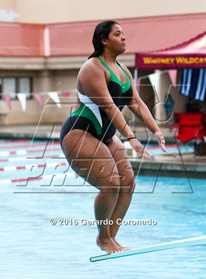 Thumbnail 3 in CIF SJS Girls Diving Finals photogallery.
