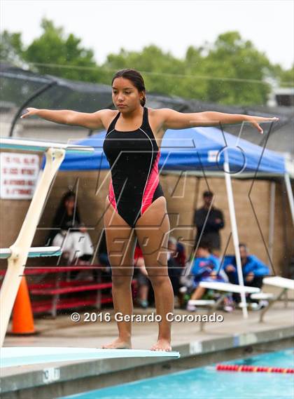 Thumbnail 3 in CIF SJS Girls Diving Finals photogallery.