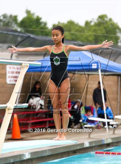 Thumbnail 2 in CIF SJS Girls Diving Finals photogallery.