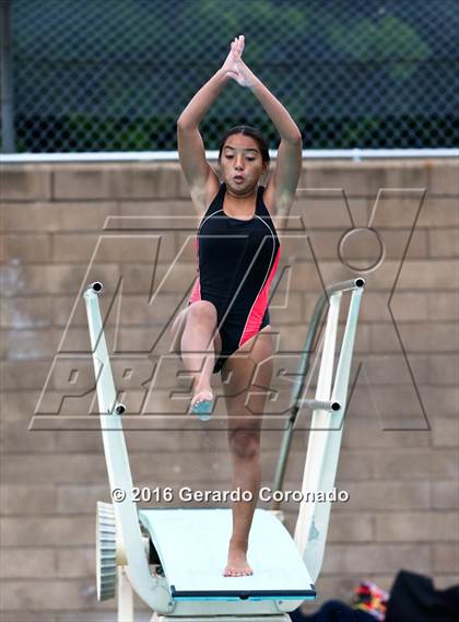 Thumbnail 3 in CIF SJS Girls Diving Finals photogallery.