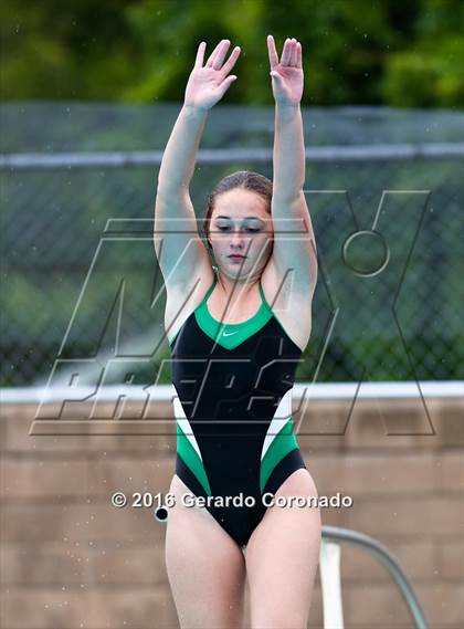 Thumbnail 3 in JV: CIF SJS Girls Diving Finals photogallery.