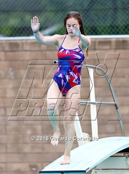 Thumbnail 3 in CIF SJS Girls Diving Finals photogallery.