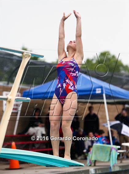 Thumbnail 1 in CIF SJS Girls Diving Finals photogallery.