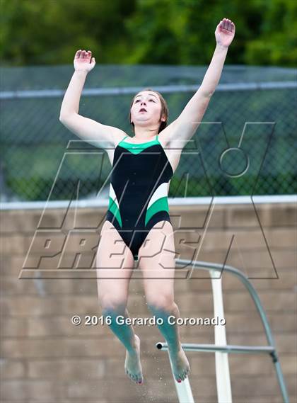 Thumbnail 3 in CIF SJS Girls Diving Finals photogallery.