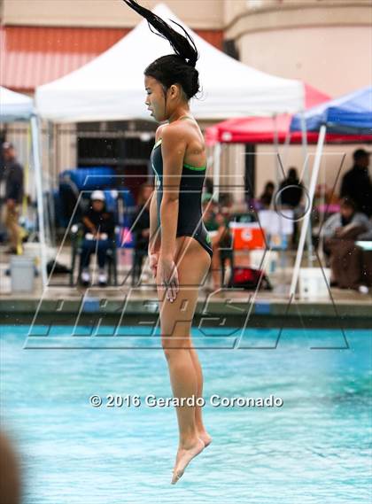 Thumbnail 2 in CIF SJS Girls Diving Finals photogallery.