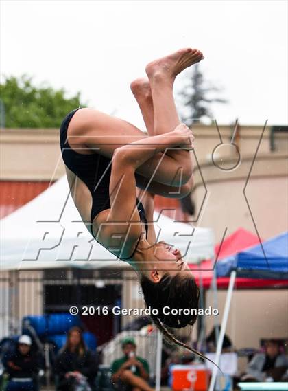 Thumbnail 1 in CIF SJS Girls Diving Finals photogallery.