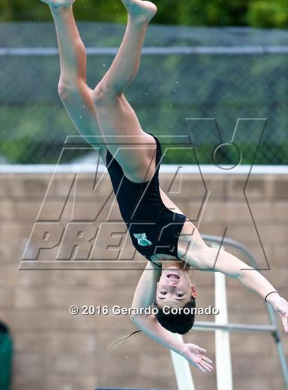 Thumbnail 1 in CIF SJS Girls Diving Finals photogallery.