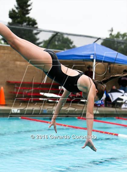 Thumbnail 3 in CIF SJS Girls Diving Finals photogallery.