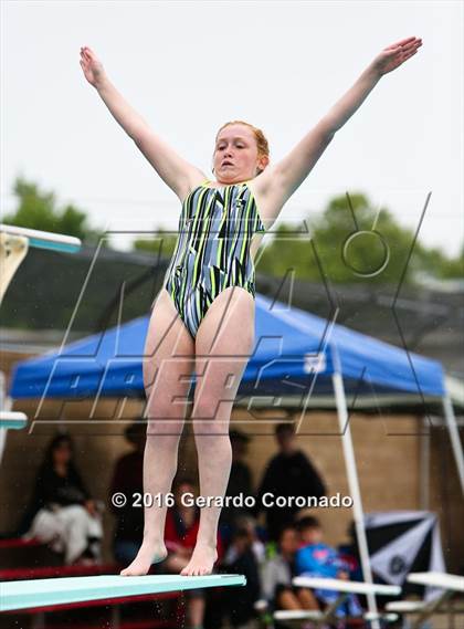 Thumbnail 1 in CIF SJS Girls Diving Finals photogallery.