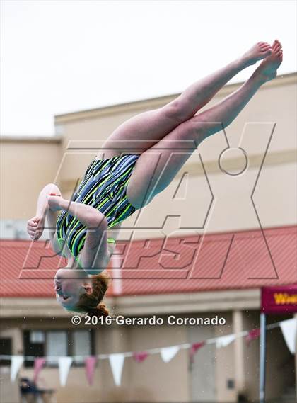 Thumbnail 1 in CIF SJS Girls Diving Finals photogallery.