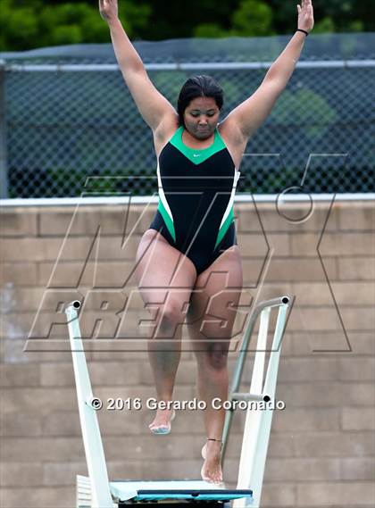 Thumbnail 3 in CIF SJS Girls Diving Finals photogallery.