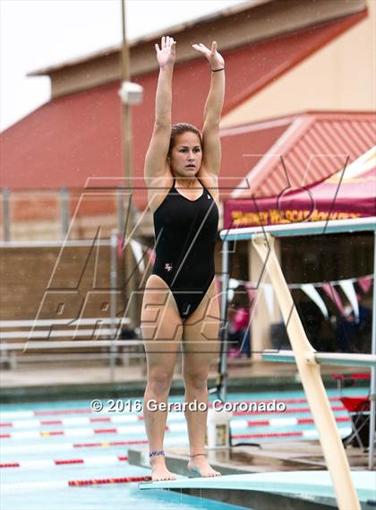 Thumbnail 2 in CIF SJS Girls Diving Finals photogallery.
