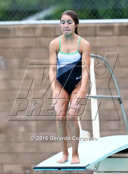 Thumbnail 1 in CIF SJS Girls Diving Finals photogallery.