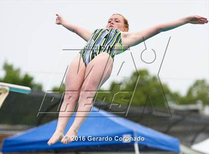 Thumbnail 2 in CIF SJS Girls Diving Finals photogallery.