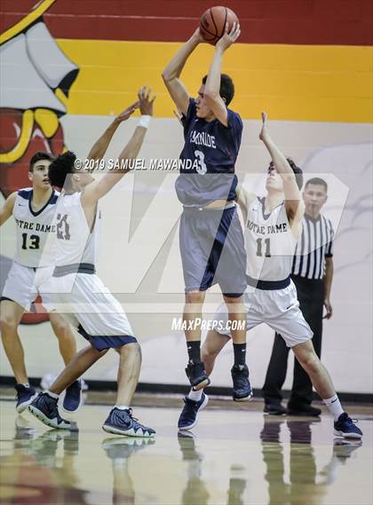 Thumbnail 3 in Chaminade vs  Notre Dame (SO) (Mission league tournament) photogallery.