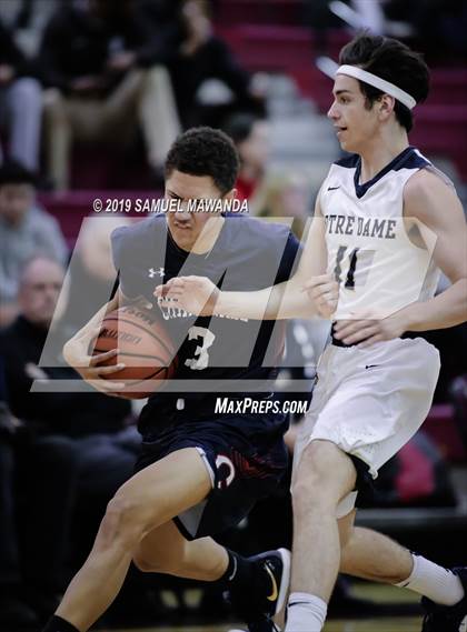 Thumbnail 2 in Chaminade vs  Notre Dame (SO) (Mission league tournament) photogallery.