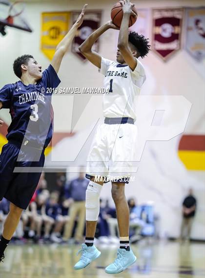 Thumbnail 3 in Chaminade vs  Notre Dame (SO) (Mission league tournament) photogallery.
