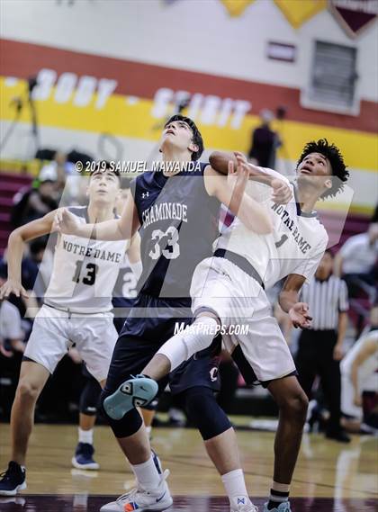 Thumbnail 1 in Chaminade vs  Notre Dame (SO) (Mission league tournament) photogallery.