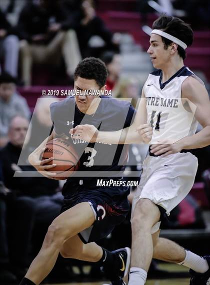 Thumbnail 1 in Chaminade vs  Notre Dame (SO) (Mission league tournament) photogallery.