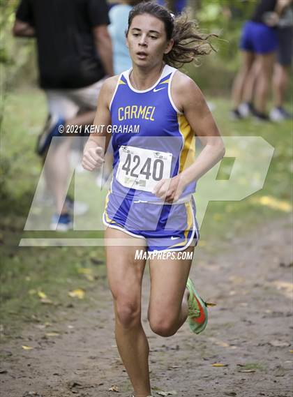 Thumbnail 1 in IHSAA Cross Country Noblesville Sectional Championship (Girls) photogallery.
