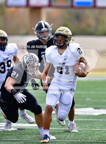 Thumbnail 3 in Vandegrift vs. Klein Collins (UIL 6A Area Playoff) photogallery.